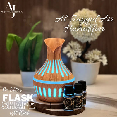 Air humidifier with 3 scents, placing on wooden floor
