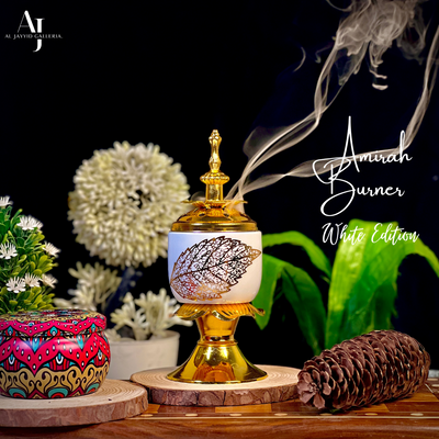 Amirah 'أميرة' Bakhoor Burner (White edition) Al Jayyid Galleria.