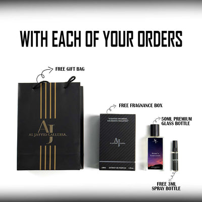 Nights temptation best Perfume for men in Pakistan with free fragrance Box, gift bag & 3ml spray bottle.