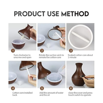 Vase Shape Air Humidifier | Vase (DarkWood)