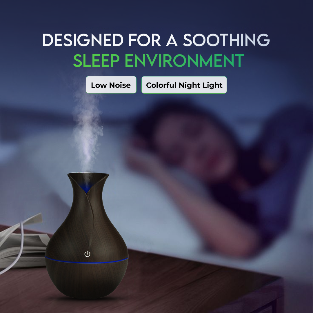Vase Shape Air Humidifier | Vase (DarkWood)