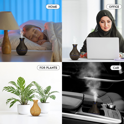 Vase Shape Air Humidifier | Vase (DarkWood)